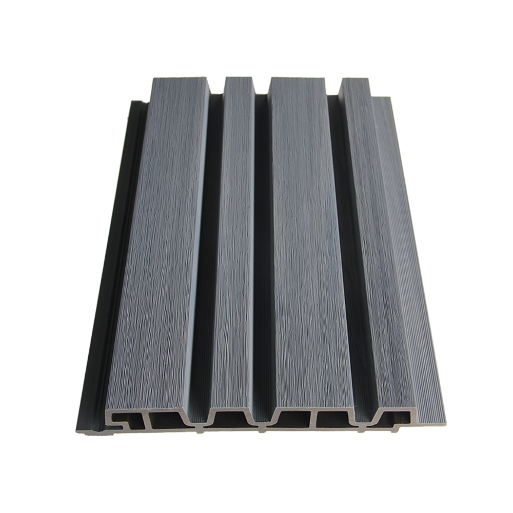 Wpc Pvc Decorative Interior Wall Covering Plastic Cladding Three Groove Wood 3d Wall Panel