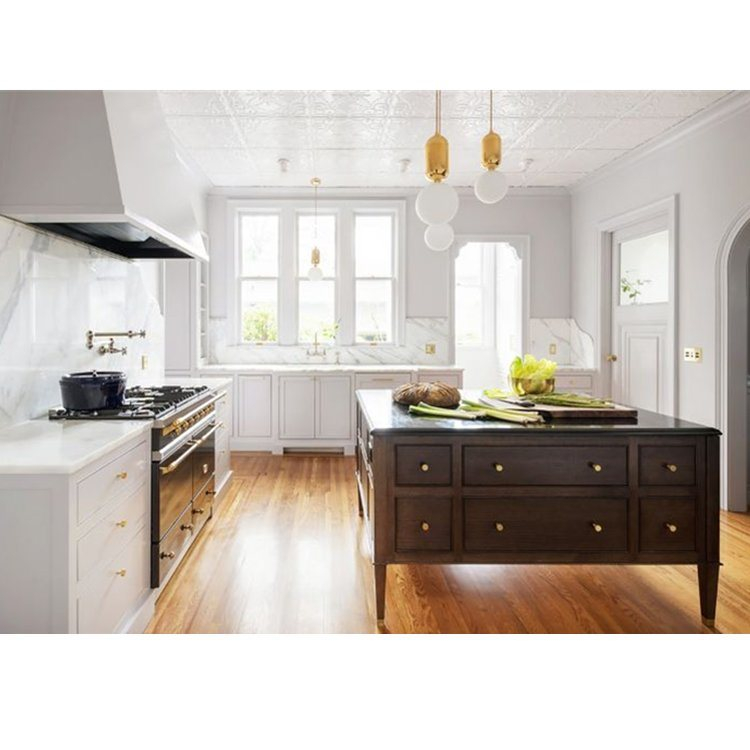Wholesale Custom Hotel Home Kitchen Furniture Classic Style Modern Design PVC Kitchen Cabinets