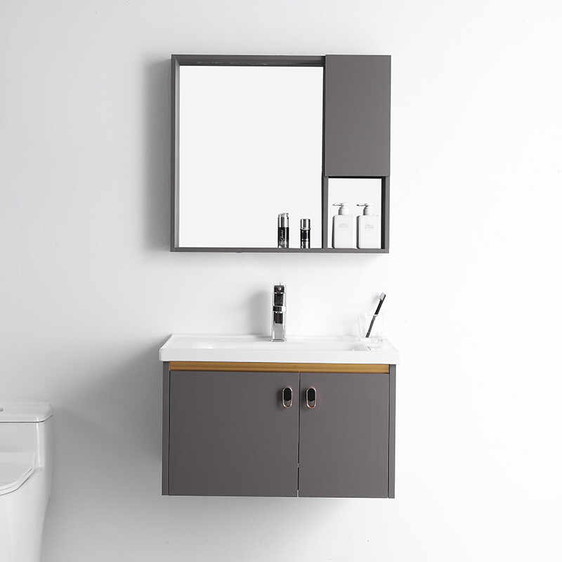 Elegant Mirrored Furniture Wholesale Pvc Cabinet Economic Bathroom Vanities