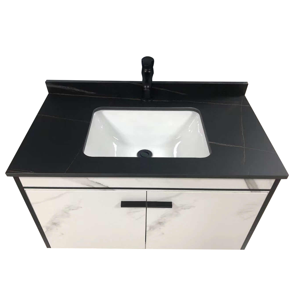 North American Hot Sale Lead Free Pvc Painted Modern Bathroom Vanity Cabinet