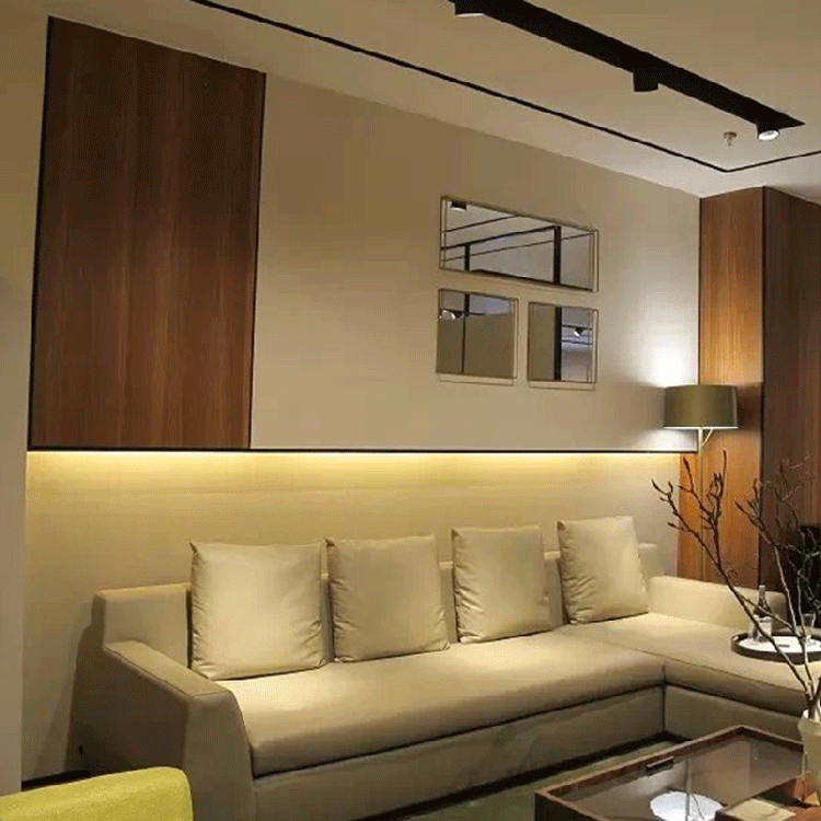 OEM Wooden Composite Grains Pvc Waterproof Panel 159*10mm Interior Decoration Wpc Wall Cladding