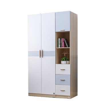 Wardrobe with Led Home Furniture Modern Pvc Wall Cabinet with Led Wooden Simple Designs Bedroom Wardrobe Closet