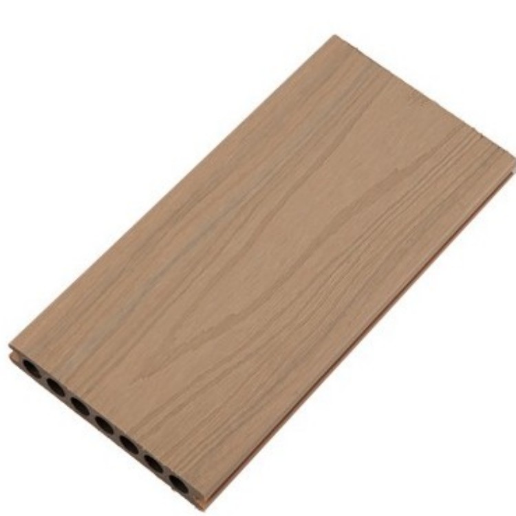 Outdoor no gap wpc composite decking wood plastic pvc co extruded extrusion capped wpc flooring panel decking board