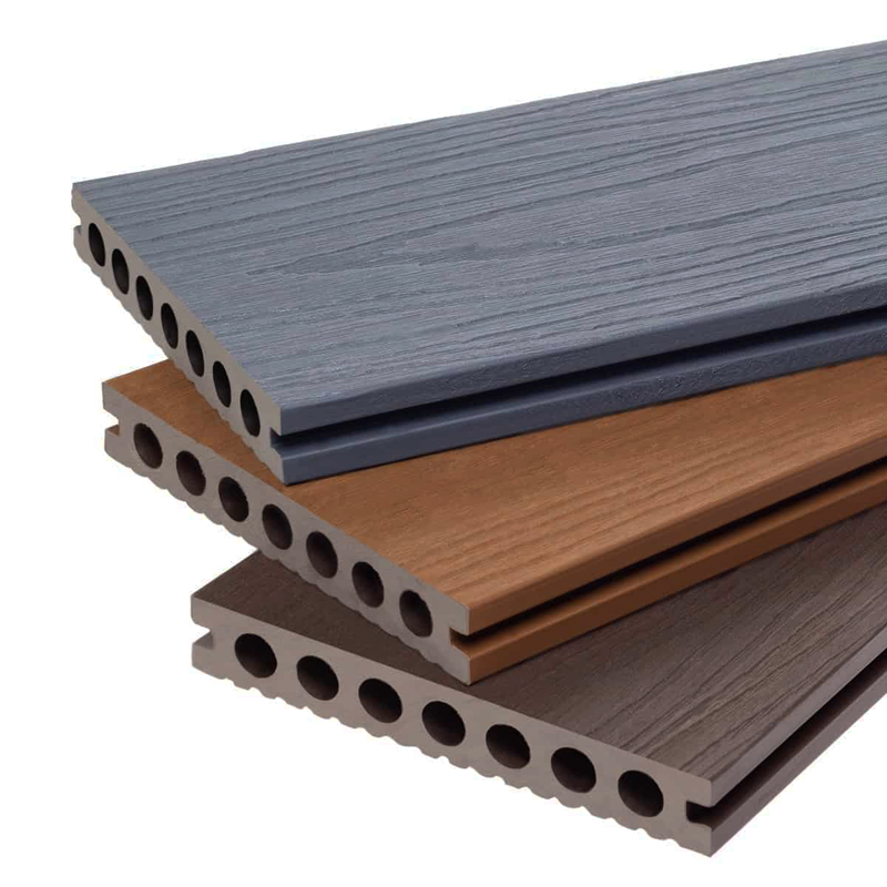 China high cost-effective park outdoor floor plastic wood pvc decking outdoor deck tile