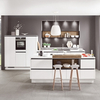 New Designed PVC Smart Kitchen Wall White Kitchens with Islands Designs Cabinets