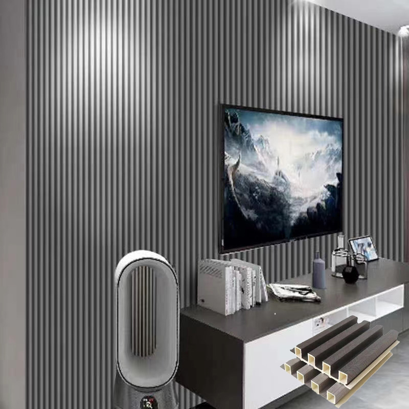 Pvc Foam Board Wpc Wall Panel Wall Cladding Laminated Flexible Custom Size Metal Waterproof Modern, Light Luxury And Simplicity