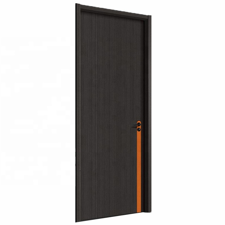 China Soundproof Hotel Door Waterproof Wpc Pvc Solid Interior Wooden Doors For Room