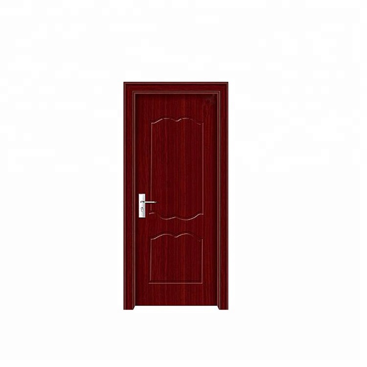 Top Manufacturer Apartment Poly Internal Wood Door Hotel Soundproof Bedroom Door Walnut Modern Interior Solid Wooden Room Door