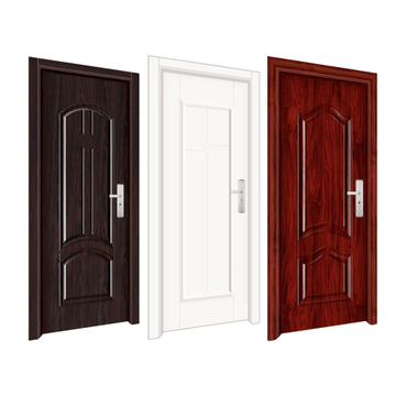Waterproof Wood Plastic PVC Polymer Villa Hotel WPC Chinese Interior Door