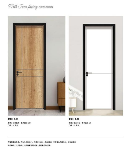 French Style Modern Solid Wood Barn Door Panel/PVC Door /wood Sliding Barn Door