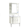 Bathroom Cabinet Vanity Floor Standing Hotel Pvc 740*456*835mm Basin Cabinet And Vanity Modern Floor Mounted PVC Membrane MDF