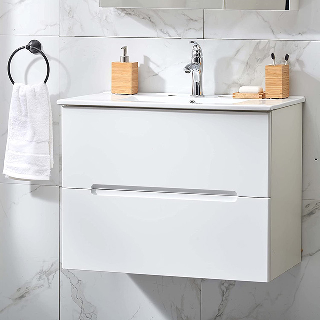 Cabinet PVC And Plywood Bathroom Cabinet Suitable For Hotel Home,vanity Cabinet Bathroom