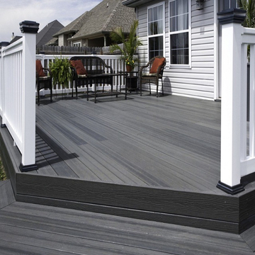 2023 Pvc Easy Installation Wood Plastic Composite Outdoor Decking Board Decking Wpc Floor Deck