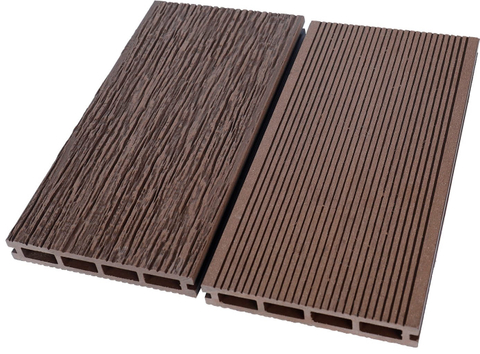 No Cracking No Warping ASA PVC Double Co-extrustion 3D Embossed Solid Composie Decking