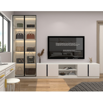 Storage Wardrobe Wood Wooden Clothes Bedroom 2 Door Mirror Sliding Wardrobe White Home Furniture Flat Pack Bedroom Sets Modern