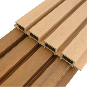 Interior Decor Hollow Laminated WPC Grille Wallboard Waterproof PVC Wall Cladding Indoor 160 Fluted Quick Installation Panels