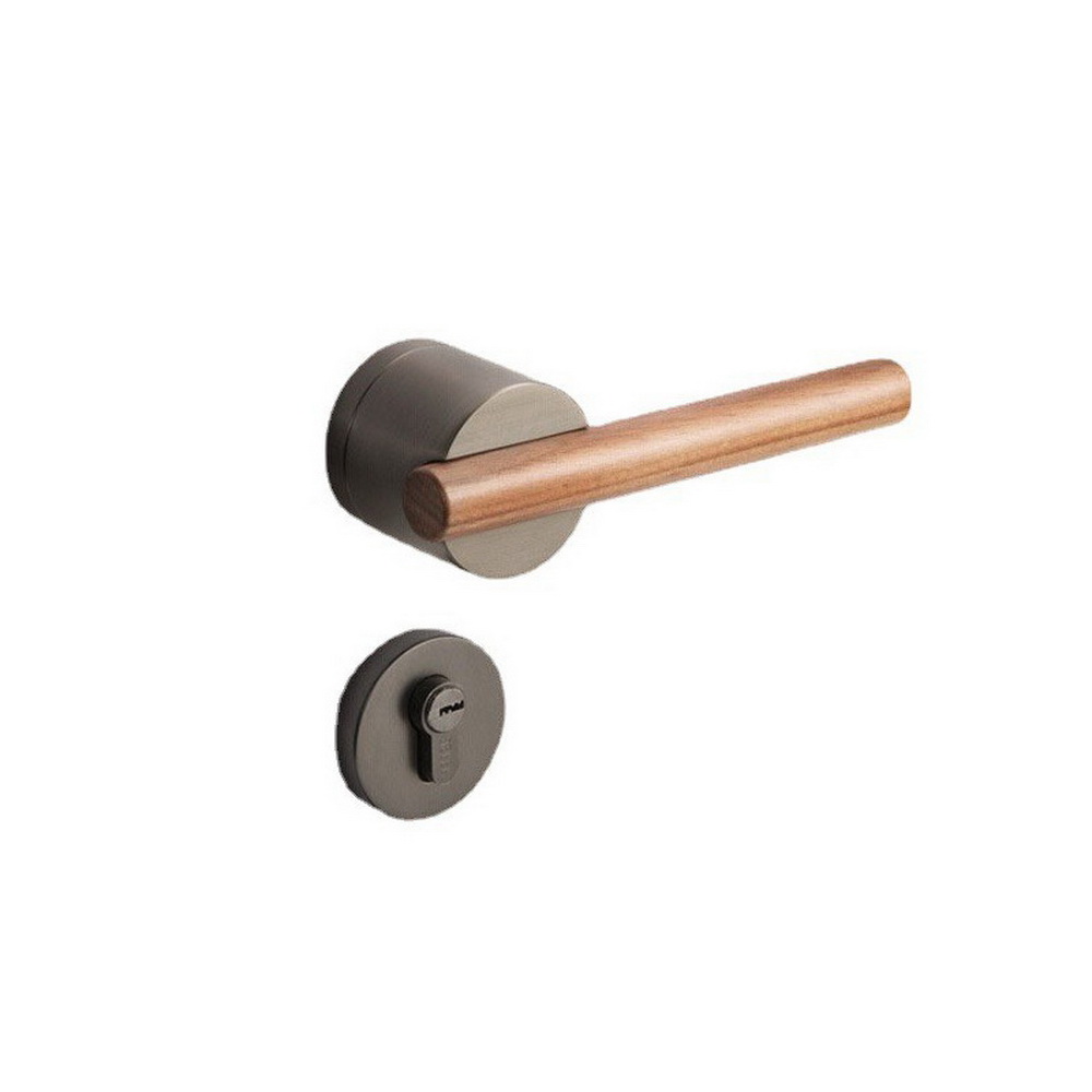 Home Luxury Antique Handle Color Copper Security Wood Door Cylinder Lock